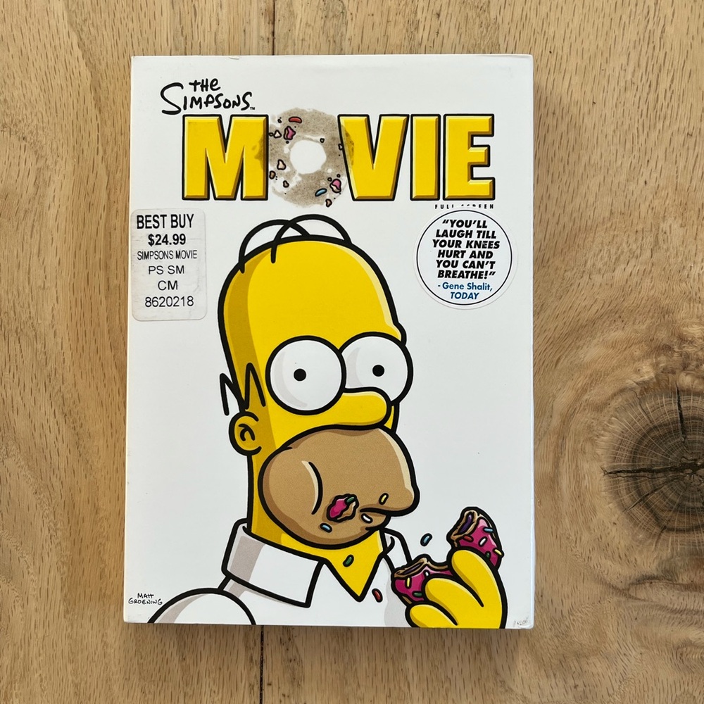 The Simpsons Movie DVD with Iconic Cover